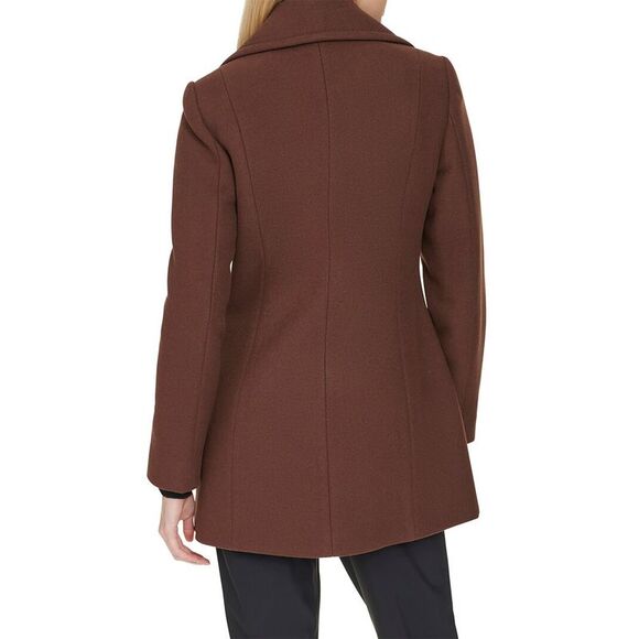 Cole Haan Wool Brown Peacoat - Picture 3 of 5